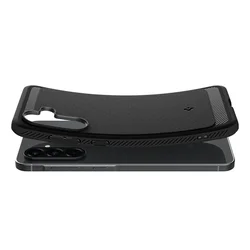 Telefontok Samsung Galaxy A56 5G - SPIGEN RUGGED ARMOR matt fekete tok-6