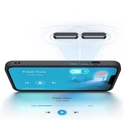 Telefontok Nothing Phone (3a) Pro - Tech-Protect Magmat MagSafe kompatibilis áttetsző műanyag hátlap tok, fekete szilikon kerettel-2