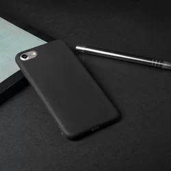 iPhone 6/6s telefontok - fekete szilikon tok -4
