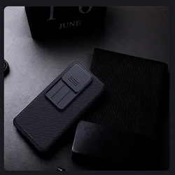 Xiaomi 14T 5G - Nillkin csúsztatható kameravédős fekete hátlap tok-7