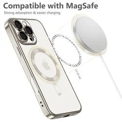 Telefontok Samsung Galaxy A56 5G - Tech-Protect Magflex - MagSafe kompatibilis átlátszó hátlap tok, dzsungel zöld szilikon kerettel-1
