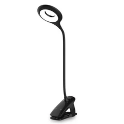 Univerzális vezeték nélküli LED lámpa - asztalhoz csíptethető  + fekete USB/ MicroUSB kábel-1