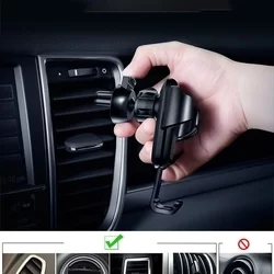 Baseus Gravity Car Mount Autóstartó - szellőzőrácsra rögzíthető autóstartó, fekete-4