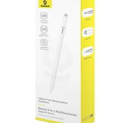 Baseus Smooth Writing III 3in1 Passive Stylus - mágneses érintőceruza tablethez, fehér-8