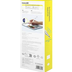 Baseus Smooth Writing III 3in1 Passive Stylus - mágneses érintőceruza tablethez, fehér-9