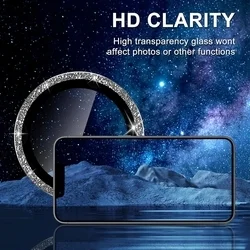 Kameralencse védőkeret - iPhone 16e - Diamond - üveg (1db)-2