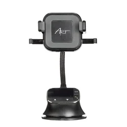 Art FM-09BT autós telefontartó - 4in1 univerzális autós tartó, transzmitter, Wireless töltő, FM adó, fekete-1