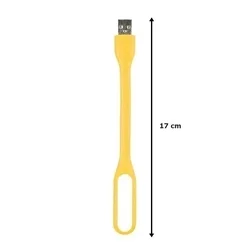 LED-es notebook lámpa - citromsárga, USB-s-1