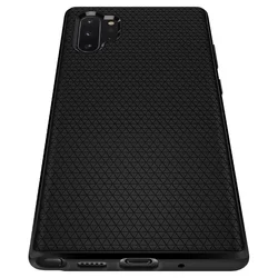 Telefontok Samsung Galaxy Note 10+ (Note 10 Plus) - Spigen Liquid Air fekete TPU hátlaptok-2