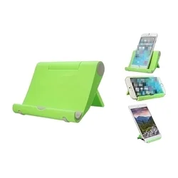 Univerzális asztali telefon- és tablettartó állvány, zöld-1