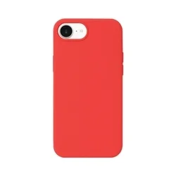 iPhone 16e telefontok - piros szilikon hátlap tok-1