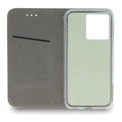 Telefontok Xiaomi Redmi Note 14S - Smart Magnetic kék szilikon keretes mágneses könyvtok-2