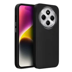Telefontok Xiaomi POCO C75 - Frame - fekete műanyag hátlap tok, szilikon kerettel-1