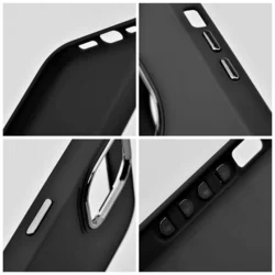 Telefontok Xiaomi POCO C75 - Frame - fekete műanyag hátlap tok, szilikon kerettel-2