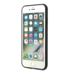 Telefontok iPhone 8 - Karl Lagerfeld Saffiano Karl&Choupette Head - fekete hátlap tok-6