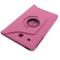 Tablettok Samsung Galaxy Tab E 9.6 T560 - hot pink fordítható műbőr tablet tok-1