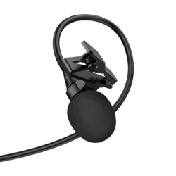 HOCO L14 mikrofon - Jack 3,5mm, fekete csíptethető mikrofon - 2m-5
