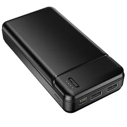 MaXlife MXPB-01 - fekete powerbank 2USB, 20000mAh, 2A ﻿-4