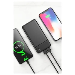 MaXlife MXPB-01 - fekete powerbank 2USB, 20000mAh, 2A ﻿-7