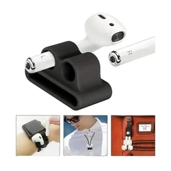 Okosóra szíjra rögzíthető headset tartó, piros szilikon (1db)-4