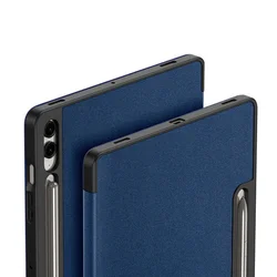 Tablettok Samsung Galaxy Tab S10+ 12,4 coll (SM-X820, SM-X826B) - DUX DUCIS DOMO kék ütésálló tok, ceruza tartóval-6