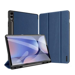 Tablettok Samsung Galaxy Tab S9+ 12,4 coll (SM-X810, SM-X816B) - DUX DUCIS DOMO kék ütésálló tok, ceruza tartóval-7