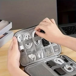 Univerzális táska digitális kiegészítőkhöz, cipzáras - piros-4