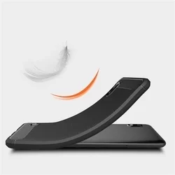Samsung Galaxy A10e Telefontok - Forcell CARBON fekete szilikon tok-1