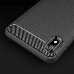 Samsung Galaxy A10e Telefontok - Forcell CARBON fekete szilikon tok-3