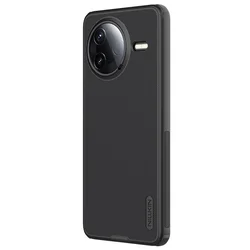 Telefontok Xiaomi Poco F7 Pro 5G - Nillkin Super Frosted - fekete hátlap tok beépített mágnessel (MagSafe tartóval kompatibilis)-1