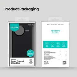 Telefontok Xiaomi Poco F7 Pro 5G - Nillkin Super Frosted - fekete hátlap tok beépített mágnessel (MagSafe tartóval kompatibilis)-7