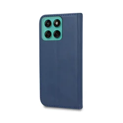 Motorola Edge 60 Fusion 5G telefontok - Smart Magnetic - kék szilikon keretes mágneses könyvtok-2