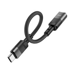Hoco U107 - Type-C (USB-C) / Lightning adapter, fekete, 10 cm-2
