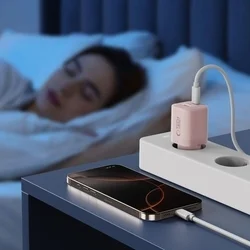 Tech-Protect NCM33W - USB / Type-C (USB-C) portos pink hálózati gyors töltőfej, 33W-6