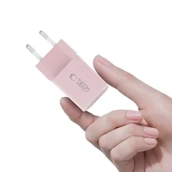 Tech-Protect NCM33W - USB / Type-C (USB-C) portos pink hálózati gyors töltőfej, 33W-3