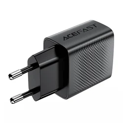 Acefast A86 hálózati töltő - 2xUSB porttal, hálózati töltő, fekete, 12W ﻿-2