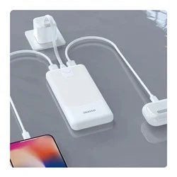 Dudao K10Pro - 2USB / Type-C (USB-C) fehér powerbank 20000 mAh-1