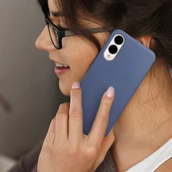 Samsung Galaxy S25 Edge telefontok - kék szilikon hátlap tok-3
