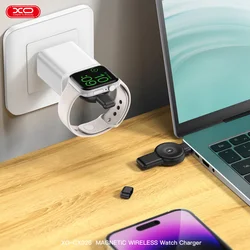 XO CX026 - wireless induktív okosóra töltő, fekete, 2,5W-2