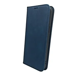 Honor 400 Lite 5G telefontok - Suede - kék mágneses szilikon keretes könyvtok ﻿-1