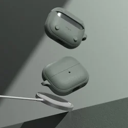 Samsung Galaxy Buds 3 / Buds 3 Pro tartó - RINGKE ONYX MAGNETIC MAGSAFE pastel zöld tok, karabinerrel-1