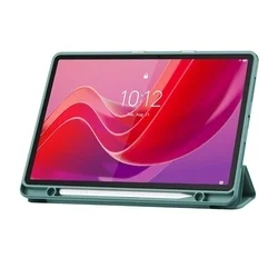 Lenovo Tab M11 (TB-330, 11,0 coll) tablettok - zöld smart case tablet tok, ceruza tartóval ﻿-3