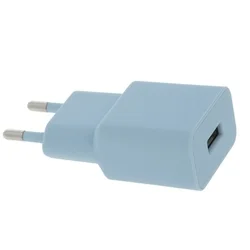 Setty töltő - USB-s, kék hálózati töltő fej, 2,4 A ﻿-1