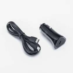 BlueStar fekete szivartöltőfej 3A, 20W + fekete Type-C / Type-C (USB-C) kábel, 1m-1