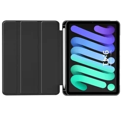 iPad mini 6 2021 tablettok - fekete smart case, ceruza tartóval-4