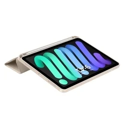 iPad mini 6 2021 tablettok - arany smart case, ceruza tartóval ﻿-1
