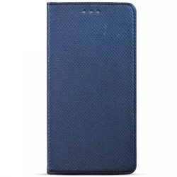 Xiaomi Mi A3 Telefontok - kék mágneses szilikon keretes könyvtok-2