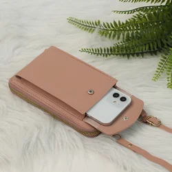Univerzális telefontartó és pénztárca táska - púder pink-3