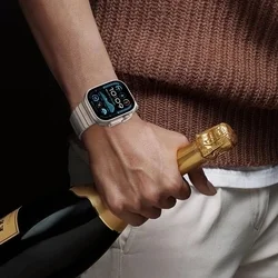 Tech- Protect Linkband - Apple Watch 4 / 5 / 6 / 7 / 8/ 9 / Ultra / SE (42 / 44 / 45 / 49 mm) - fém szíj, titanium-3