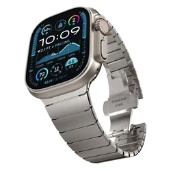 Tech- Protect Linkband - Apple Watch 4 / 5 / 6 / 7 / 8/ 9 / Ultra / SE (42 / 44 / 45 / 49 mm) - fém szíj, titanium-1